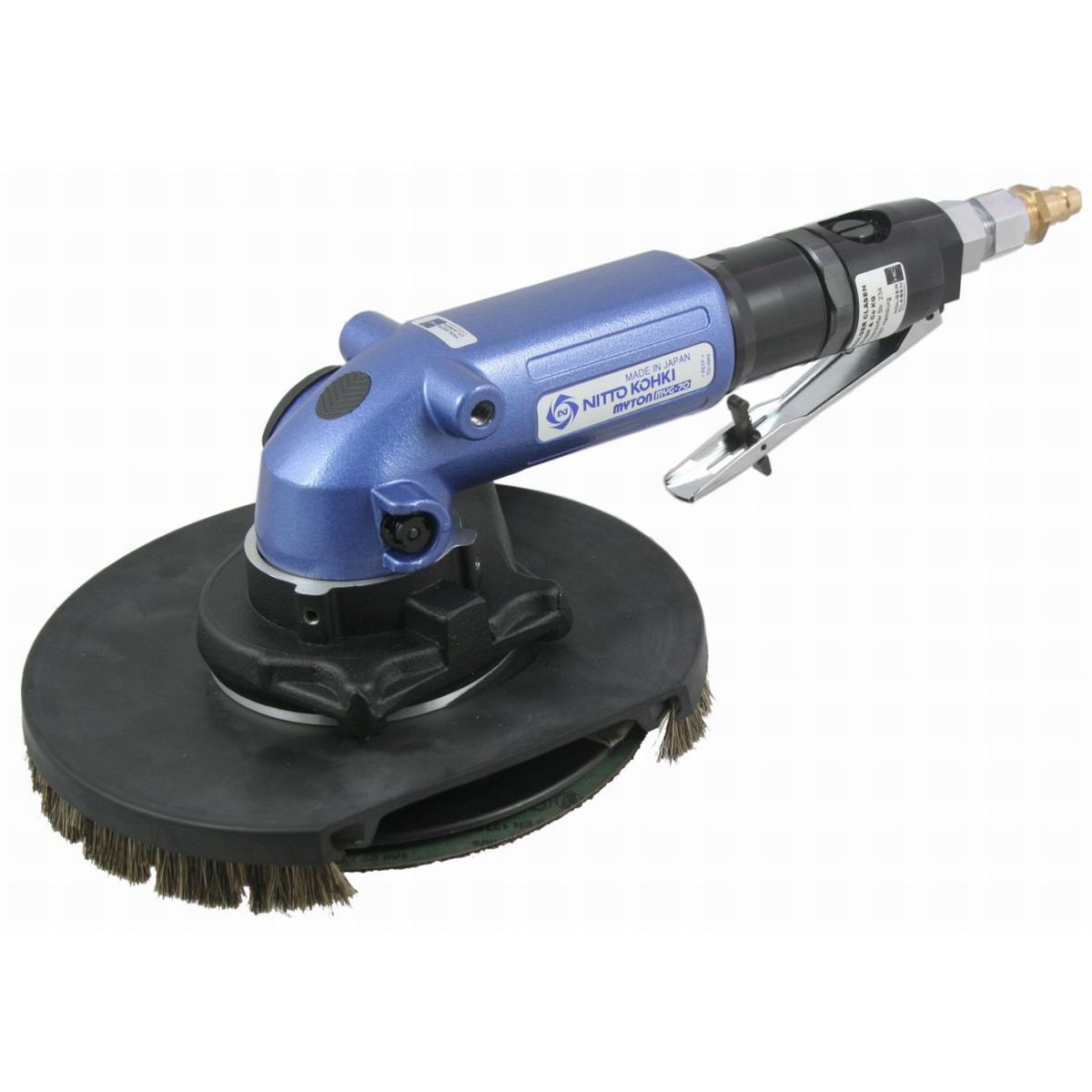 Druckluft-Winkelschleifer mit Absaugung DW108A/180-1 linke rechte schräge Seitenansicht