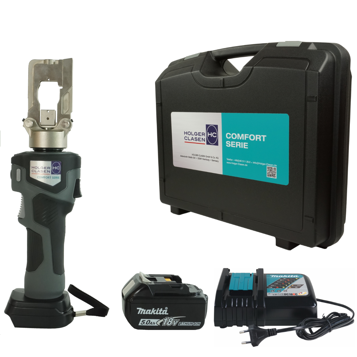 Battery-Operated Hydraulic Crimper with MasterBase technology