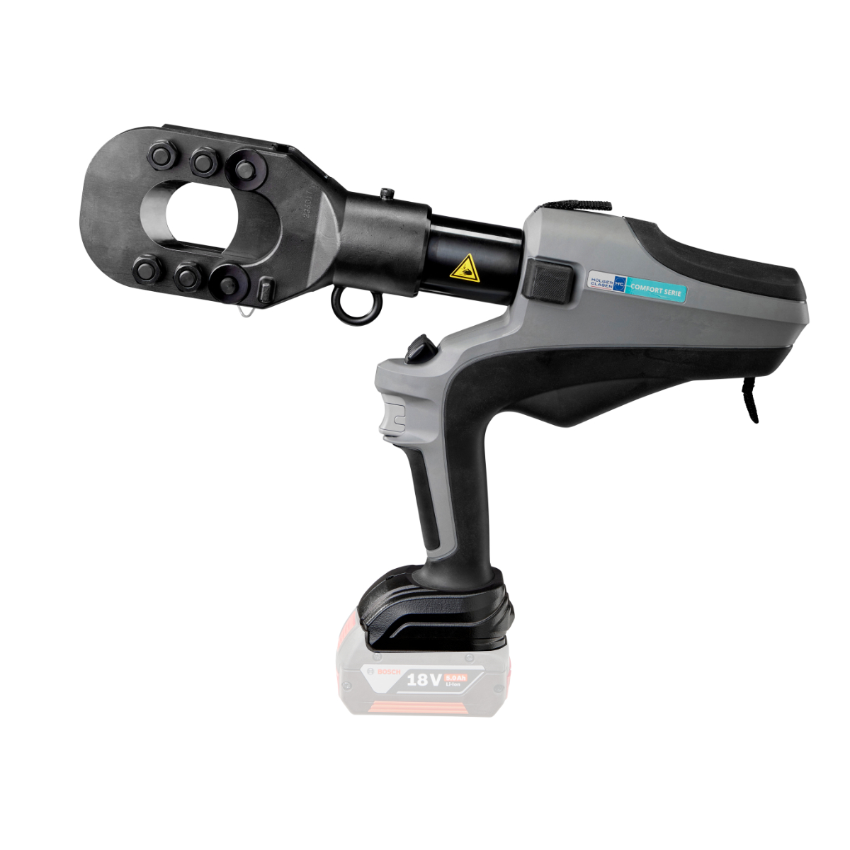cutmax-c4-bomasterbase Bosch 18V compatible left side view