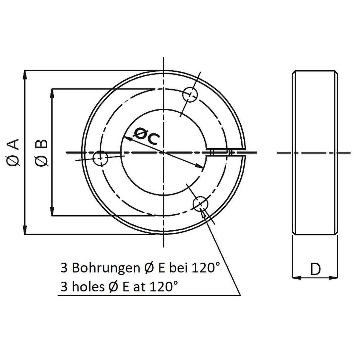 Spannflansch