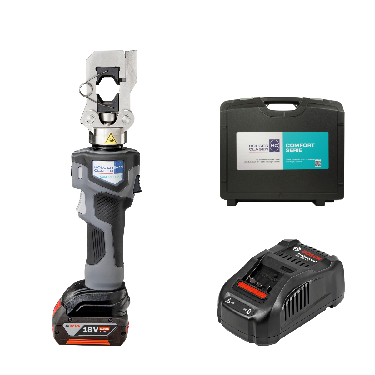 inliner-c6-set-bo Bosch compatible left side view set with battery, charger and case
