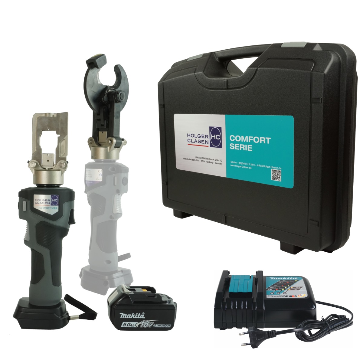 Battery-operated Hydraulic Crimping and Cutting Tool, Comfort series