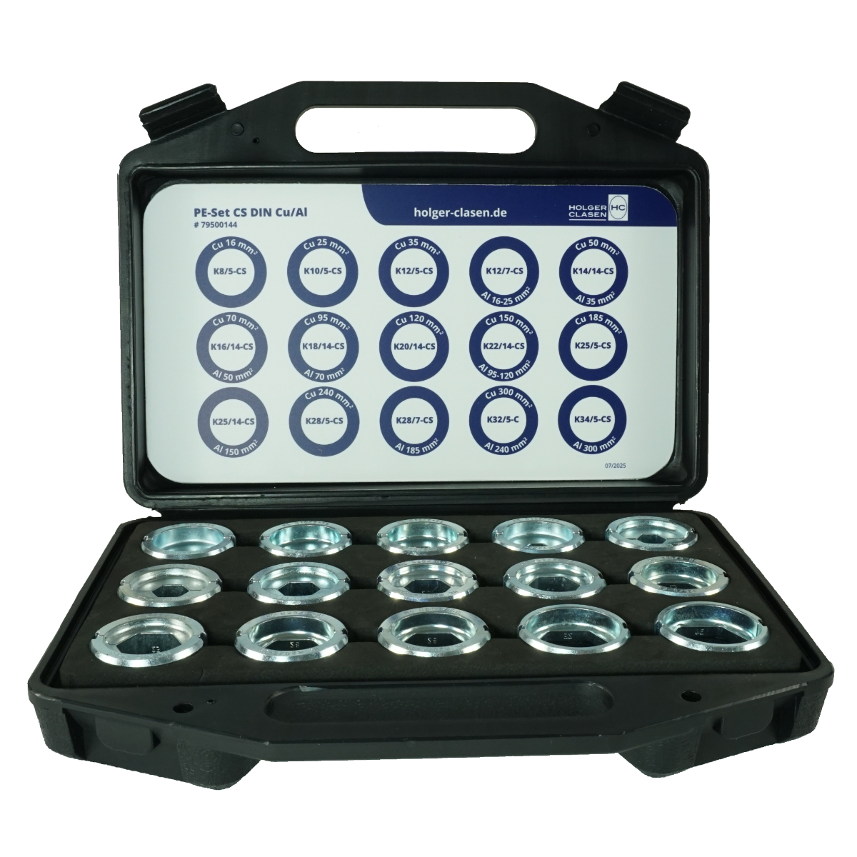 79500144 PE-Set CS Cu-Al DIN Crimping Die Set narrow C-shaped dies DIN Cu-Al