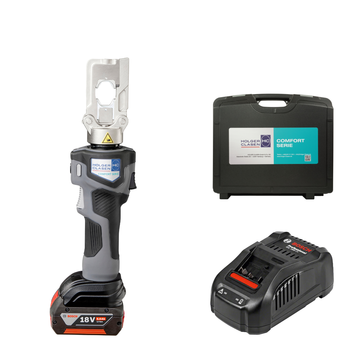 inliner-c5-set-bo Bosch compatible left side view set with battery, charger and case