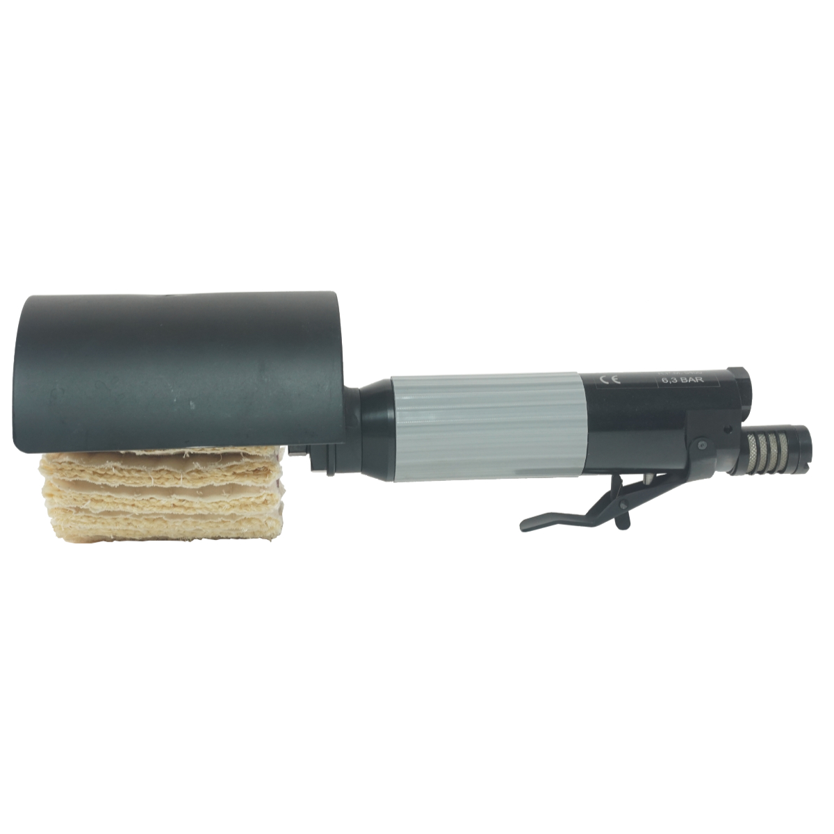 Druckluft-Bürstwerkzeug GX30/30-1 und GX30/54-1 mit Schutzhaube schwarz