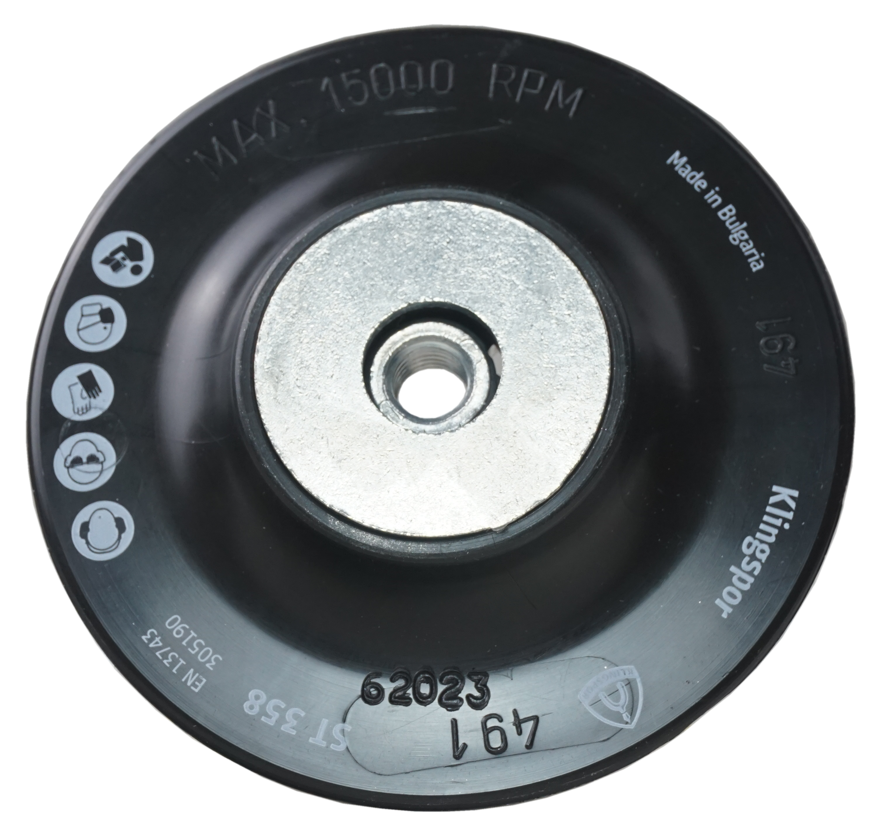 Rubber plate for fiber disc Rubber plate for fiber disc