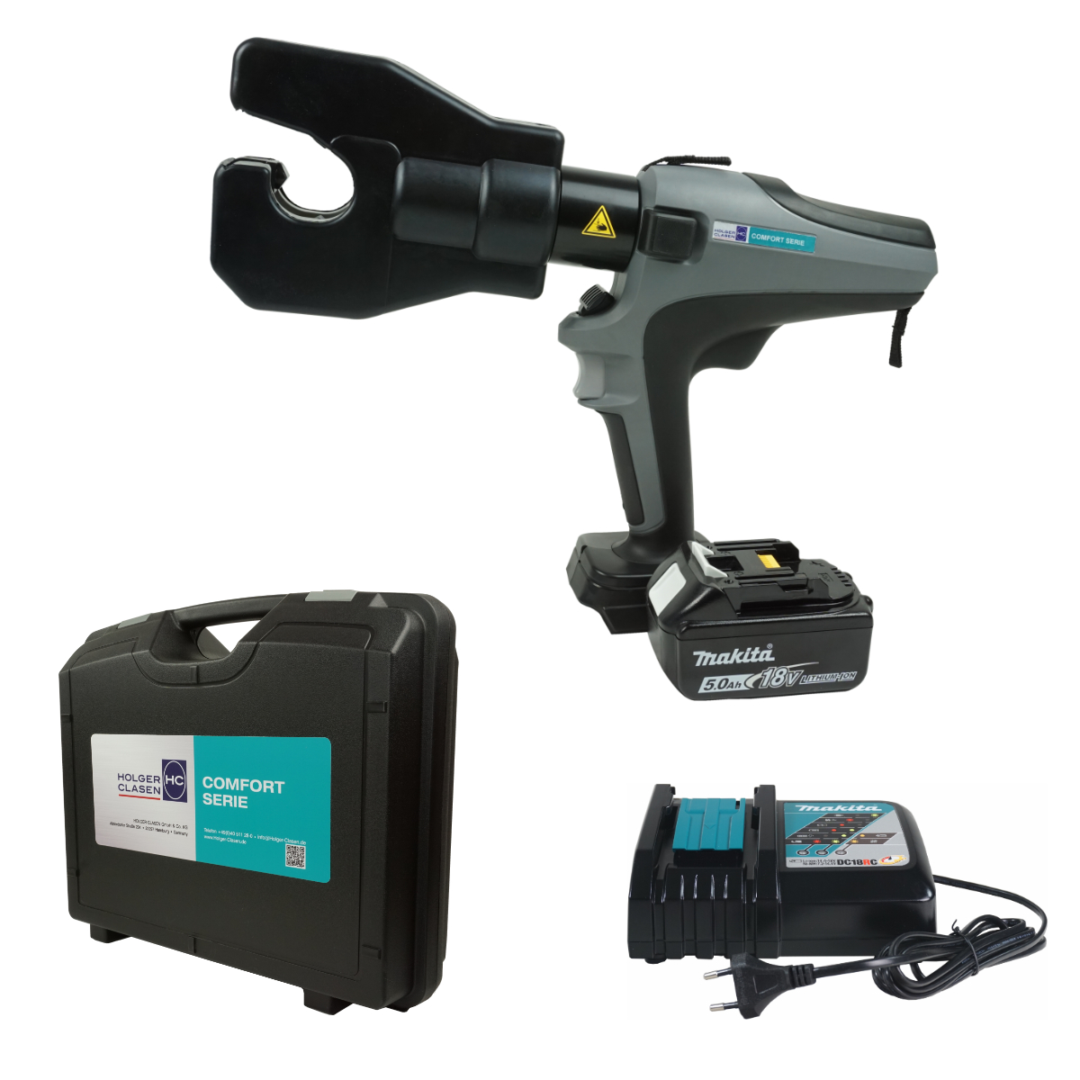 Battery-Operated Hydraulic Crimper with MasterBase technology