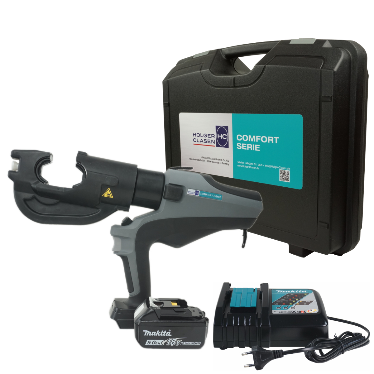 pressmax-c12-ma-set Werkzeug mit Akku und Ladegerät im Koffer