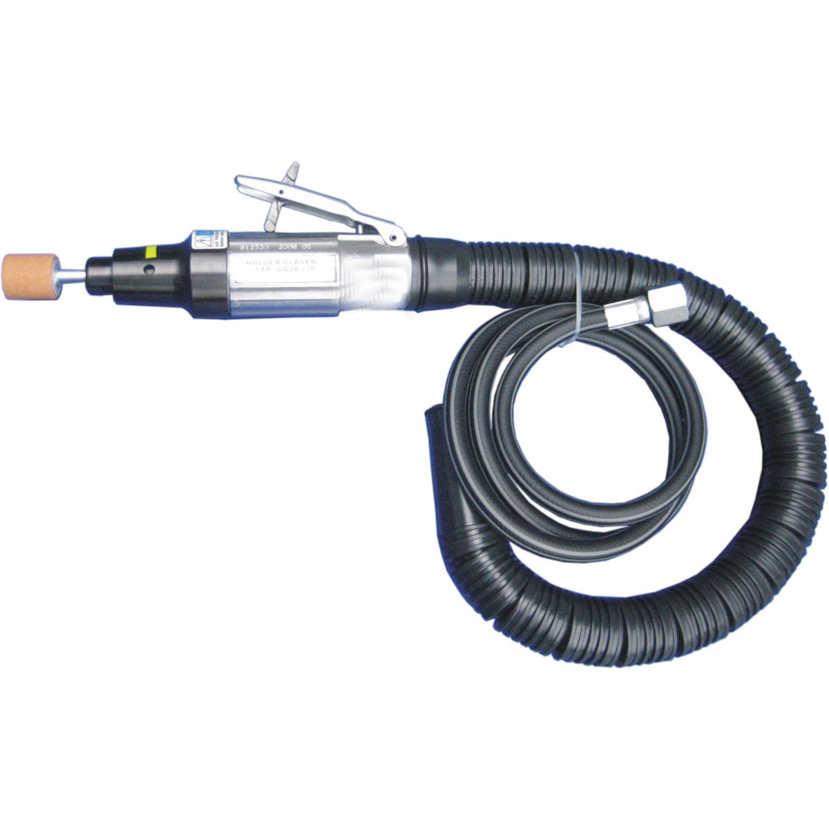 Air die grinder with exhaust hose Nitto Kohki L-25B for grinding pins