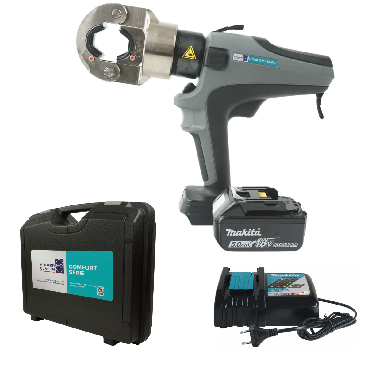 pressmax-c14-ma-set Werkzeug mit Akku und Ladegerät im Koffer