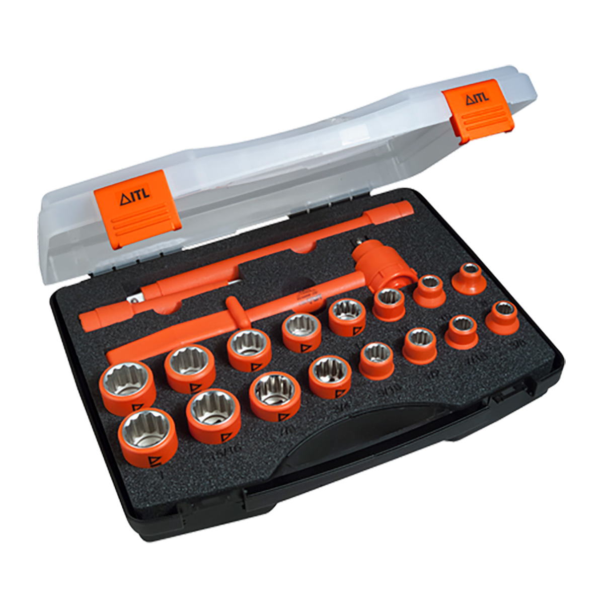 1/2" Drive 19 Piece Socket Set