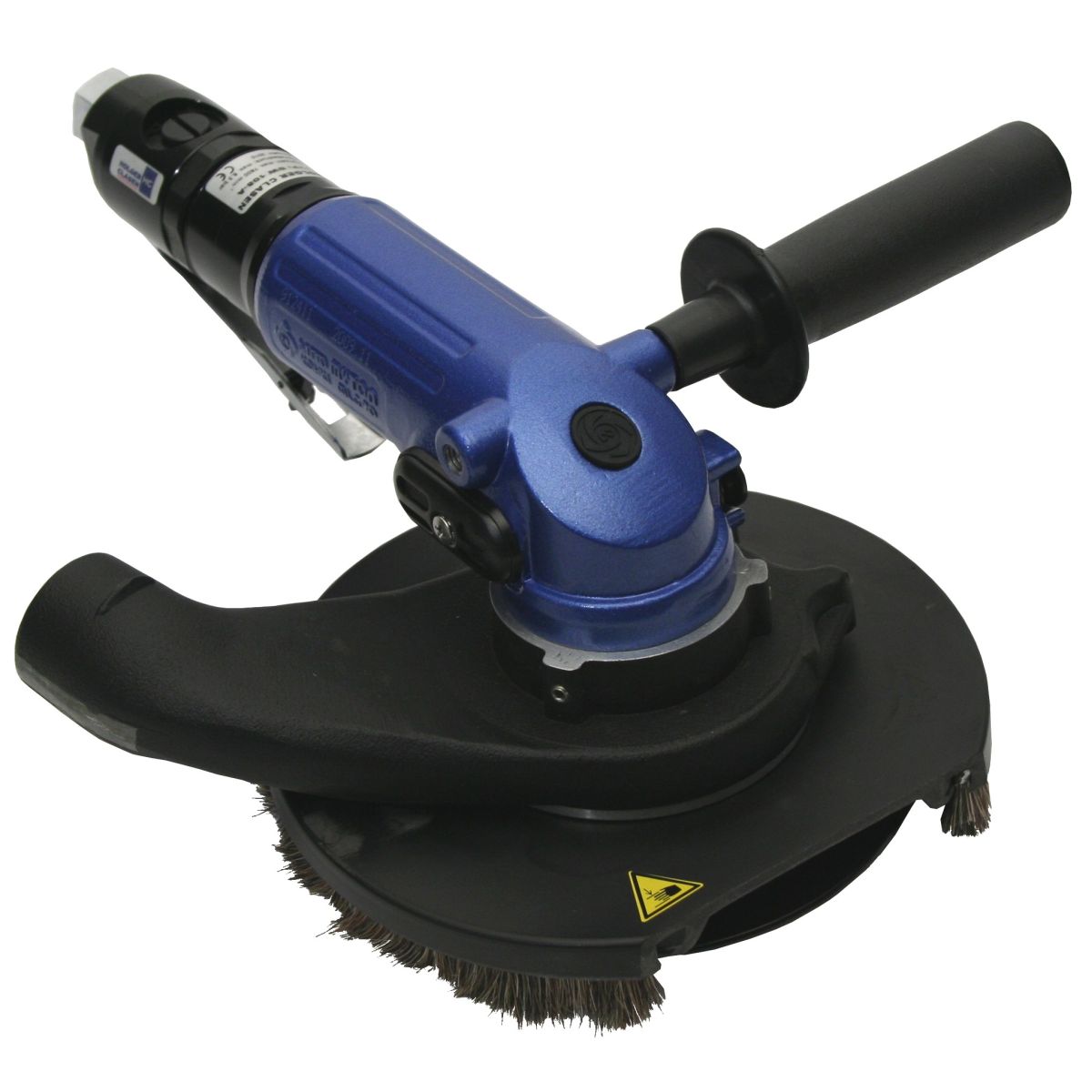 Druckluft-Winkelschleifer mit Absaugung DW108A/150-1 rechte schräge Seitenansicht