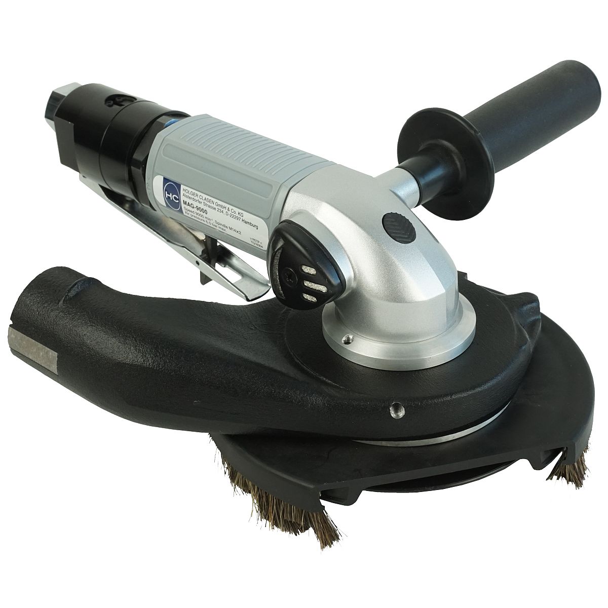 Pneumatic Angle grinder with dust extraction