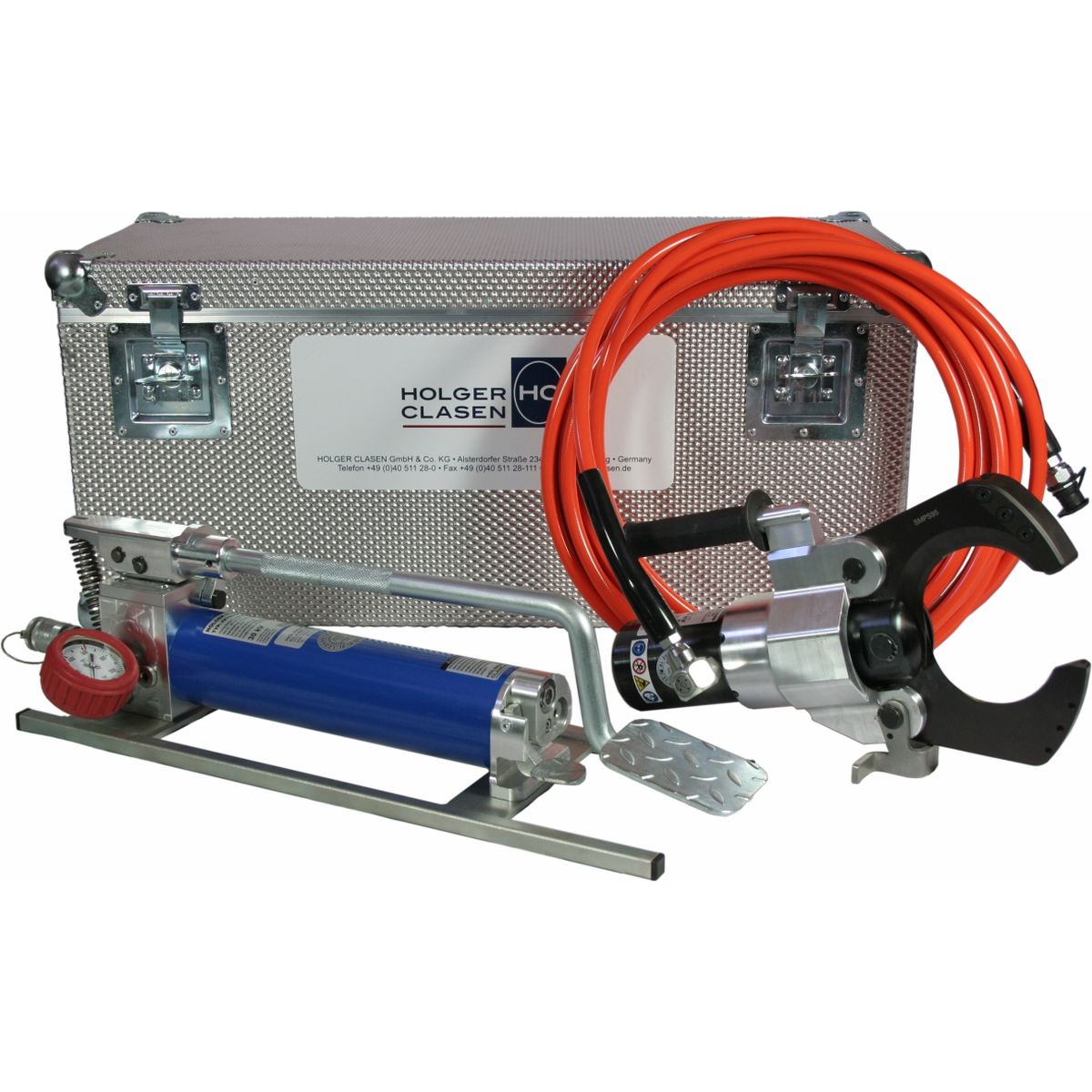 Safety cutting machine with foot pump Safety cutting machine with foot pump