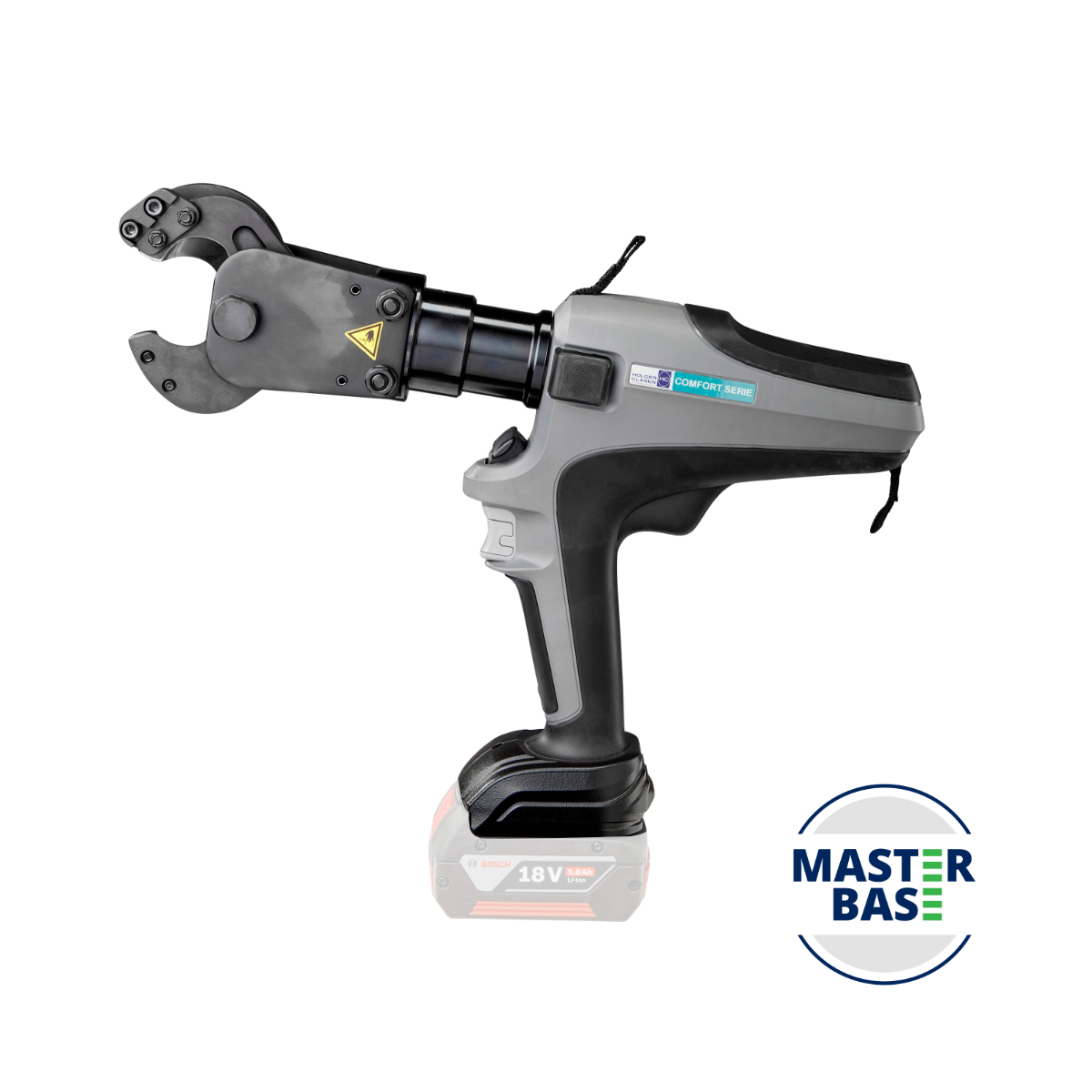 cutmax-c3-bo links Bosch kompatibel linke Seitenansicht - 60kN Öffnung 30mm