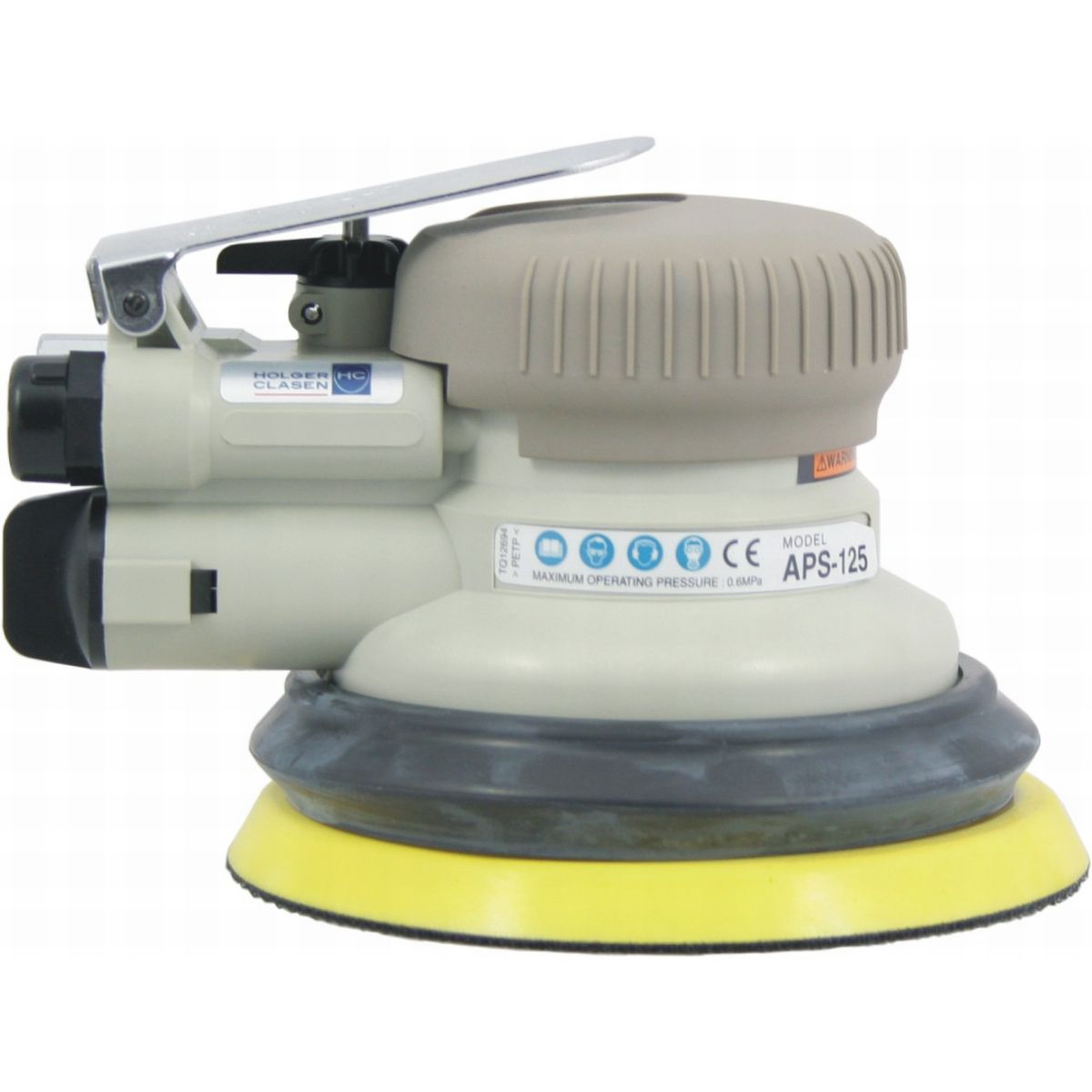 Air random orbital sander aps 125 right side view
