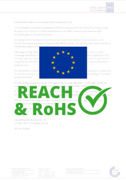 Declaration of Conformity to RoHS and REACH (EU)